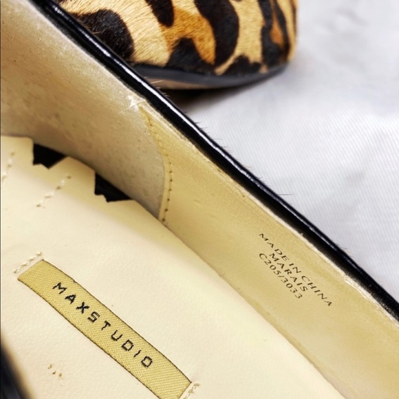 Max Studio Genuine Calf Fur Leopard Pumps Size: 8 1/2 - Picture 4 of 8